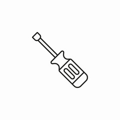 screwdriver tool phillips icon sign vector