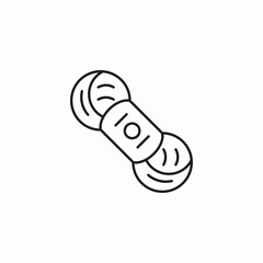 spool of yarn icon sign vector