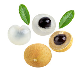 Longan  isolated on transparent png (Image from camera)