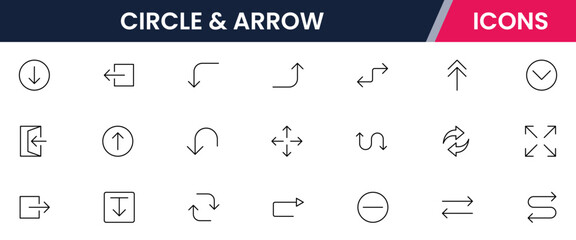 Arrows set featuring curved, straight, dotted, and swirled arrows design, arrow vector for creative design, presentations, infographics, and decorative purposes
