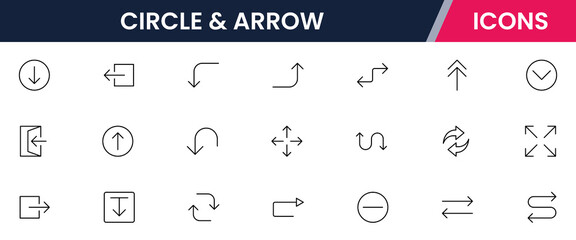 Arrows set featuring curved, straight, dotted, and swirled arrows design, arrow vector for creative design, presentations, infographics, and decorative purposes