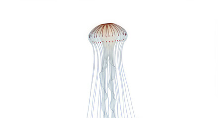 Jellyfish against white background