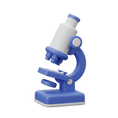 Pocket microscope in blue color designed for educational purposes  