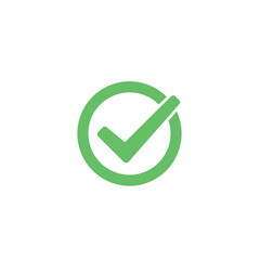 green check mark or tick icon