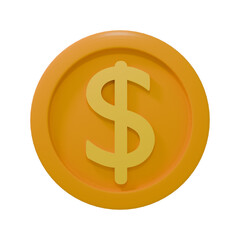3D High Quality coin isolated