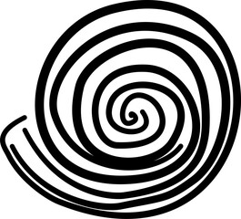 Thin shell line art for beach decor packaging marine stationery poster design