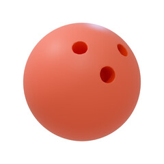 3D High Quality bowling ball isolated