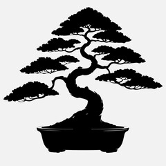 Bonsai Tree Silhouette 