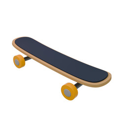 3D High Quality skateboard isolated