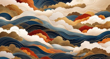 blue sky with clouds