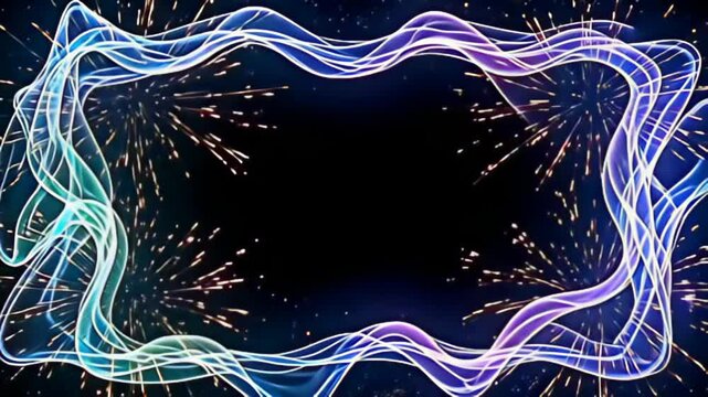 border away flowing decoration of shimmering light, adenine virtual distortion march shot throbbing indiana ripple shape beat rhythmically, patch lively bursts flare some it, organize