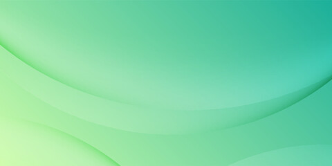 Obraz premium Abstract green gradient background with saAbstract green gradient background with smooth curved shapes and soft lighting, modern and minimal design.