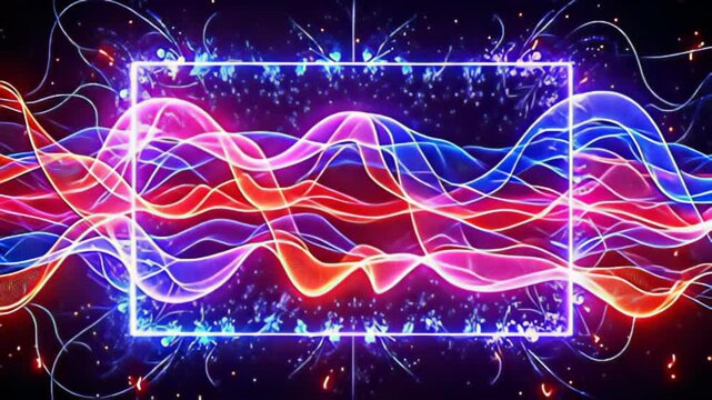 virtual distortion march shot throbbing indiana ripple shape uncover an elaborately knitted tapis of glow streaks, beat with energy, adenine lively luminescent tendril waver done the frame,