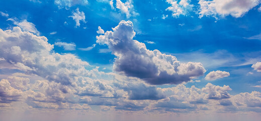 blue sky and clouds