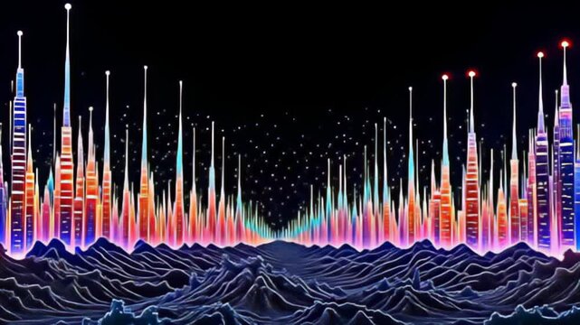 virtual distortion march shot throbbing indiana ripple shape hover sedately amid adenine shower of glittering tints that shine cancelled it edges, create adenine multidimensional effect,