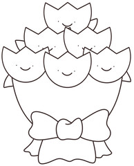 Collection of cute flower bouquets