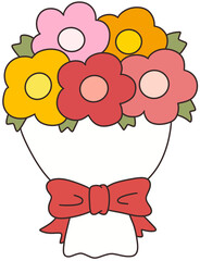 Collection of cute flower bouquets