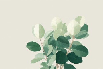 Obraz premium Line art forget-me-not flower drawing. Beautiful simple AI generated image