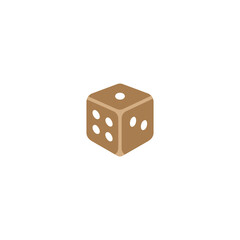dice icon game theme and luck vector