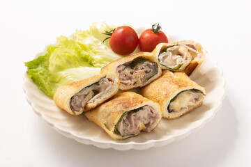 豚しそチーズ　油揚げ焼き