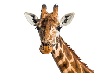 Fototapeta premium giraffe isolated on white