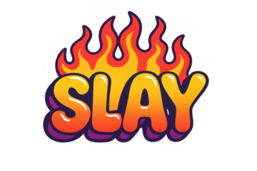 Retro flaming typography illustration for bold design concepts