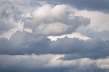 Dramatic Grey Clouds in a Moody Sky Captured During Overcast Weather