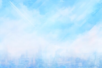 Soft blue sky with city view