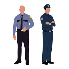 Police vector cartoon