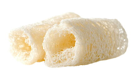 Delicate and airy rolls of traditional culinary fungus from a bustling kitchen in Asia during an afternoon cooking session on transparent background