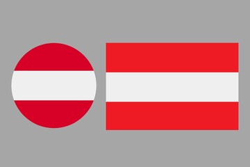 Set of Austria flag . Austria flag icon. Austria flag badge. Austria flag. Austria flag stamp,	