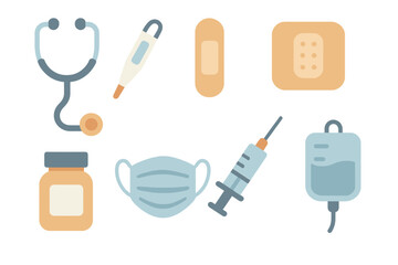 Medical supplies and tools for healthcare professionals in a clean and organized environment