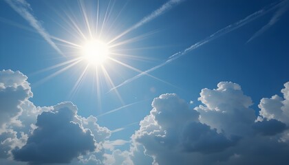 Sky Cloud Sun Light Overlays, digital background, natural sky skies sun, Photoshop Overlays, png
