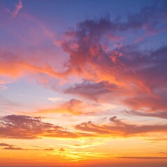 Colorful Sunset Over Horizon