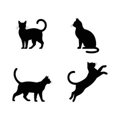Cat Silhouettes Set