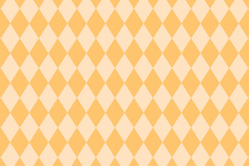 オレンジのダイヤ柄の背景素材　イラスト　ベクター	

