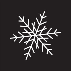 seamless christmas pattern with white snowflakes on dark background