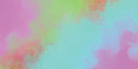 Vibrant watercolor wash illustration depicting soft gradient hues of pink green and blue perfect for artistic designs