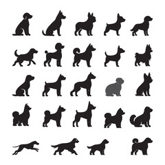 Obraz premium Cute Dog Silhouette