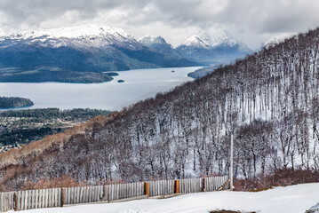 Naklejka premium On Bayo Hill - Villa la Angostura - Neuquen - Argentina