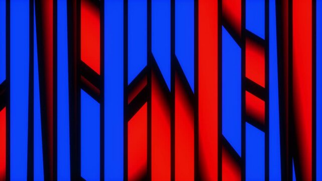 Dynamic Red and Blue Diagonal Pulse Loop
