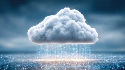 Cloud computing with digital rain
