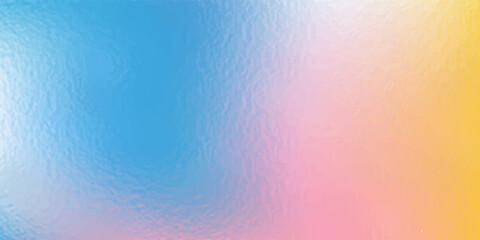 Modern clear blue sky. Pastel rainbow. Light blue, pink and yellow color vector banner. Pastel gradient sky pattern.