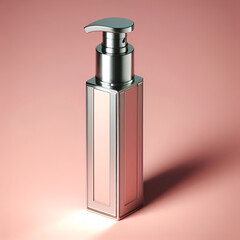 Minimalist Serum Bottle Display on Clean Background
