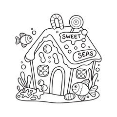 cute candle with holly bold & easy cute christmas coloring page,  Whimsical Gingerbread House Coloring Pages for Kids & Adults, Christmas Coloring Pages, bold & easy cozy winter coloring book pages, 