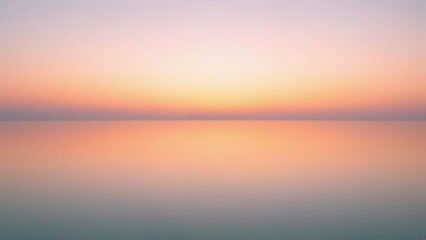 Fototapeta premium Dreamy pastel sunset over water calm horizon landscape photography