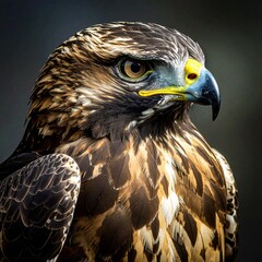 Obraz premium detailed close up image of a beautiful hawk