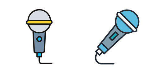 Microphone audio music sound icon representing communication and sound recording