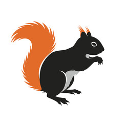 squirrel vector silhouette