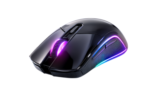 RGB gaming mouse with vibrant lighting effects